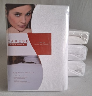 Molton stretch hoeslaken 160 x 200/220 cm.