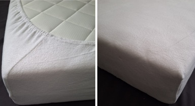 Molton comfort hoeslaken 90 x 210/220 cm.