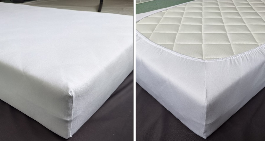 Wit jersey stretch hoeslaken 180x200-220 cm
