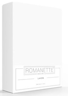 Romanette laken wit 150/250 cm.