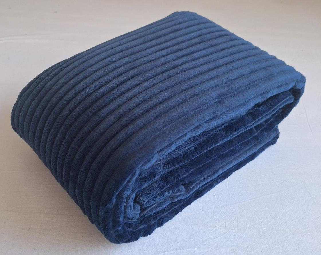 Sprei 220/260 cm. marine blauw