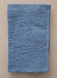 Blauw gastendoekje 30/50 cm.
