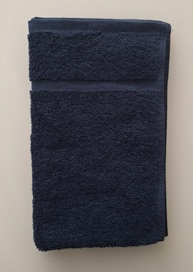 Donker blauw gastendoekje, Deluxe 30/50 cm.