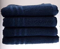 Donker blauw badlaken Deluxe, 70/140 cm.