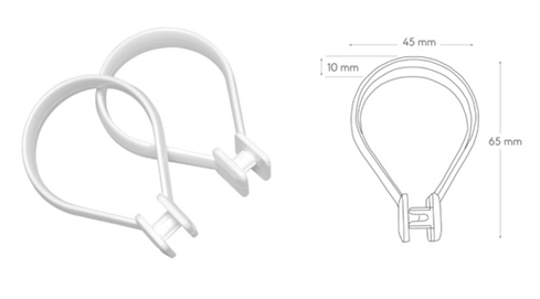 Plastic peerringen