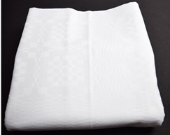 Witte tafellakens 160 cm. dia.