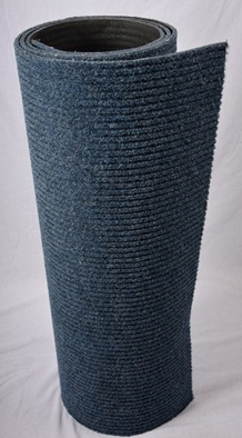 Polyrib blauw 100 cm. breed