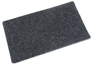 Polyribmat 40/70 cm. zwart