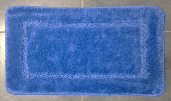 Badkamermat, blauw 40/70 cm