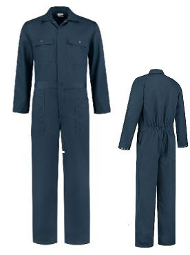 Blauwe overall met knopen XXL (62)