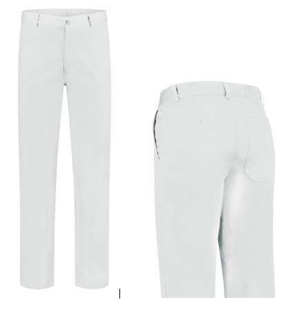 Witte werkbroek L
