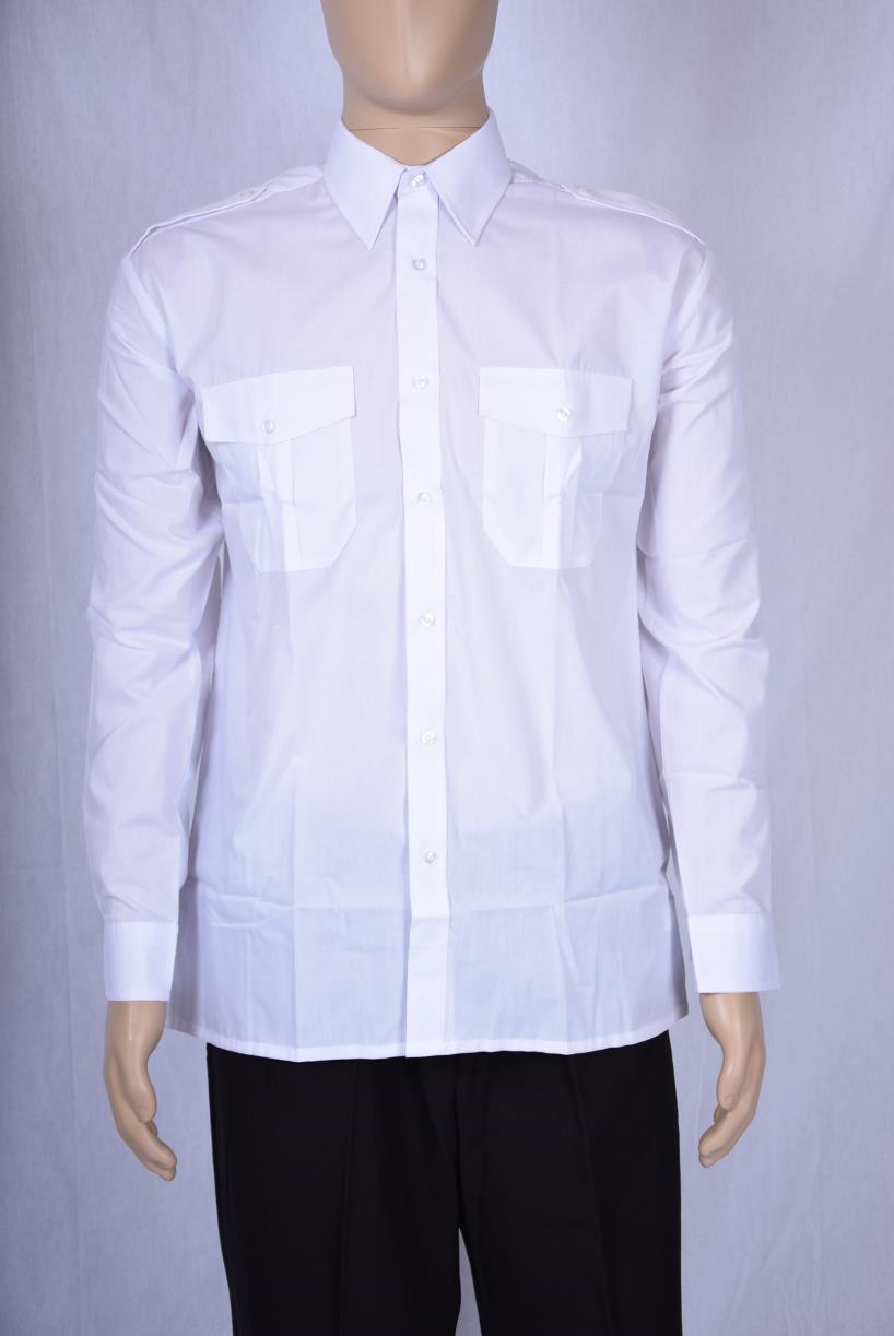 Wit uniformhemd l.m. 43/44