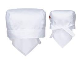 Slagersmuts/Bandana wit