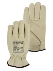 Leren winter officiershandschoen, 10/XL -UITLOPEND-