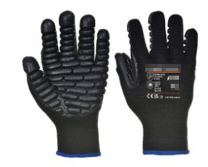 Antivibratie rubber handschoen, 10/XL