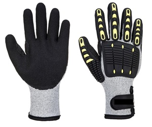 Anti impact gevoerde handschoen cut C, 10/XL