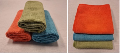 Schoonmaakdoek, microfiber 30/30 cm (set 3 stuks)