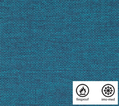Meubelstof 140 cm, midden blauw